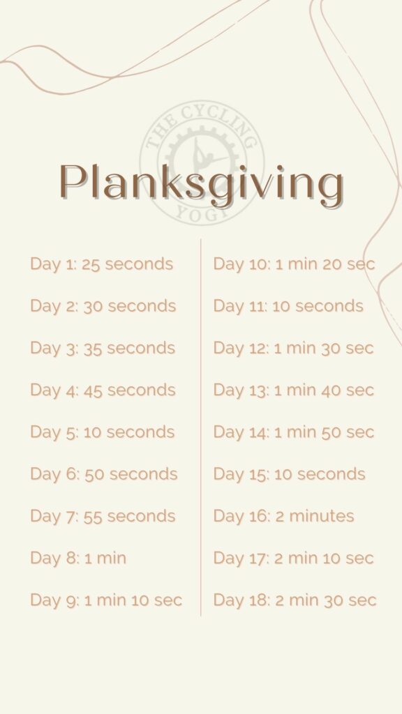 planksgiving 